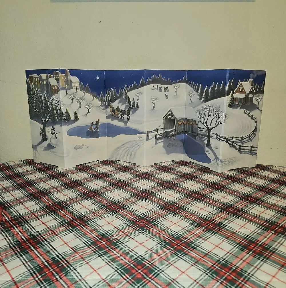My Village 2 In 1 Christmas & Winter Holiday Village Background Accessories
